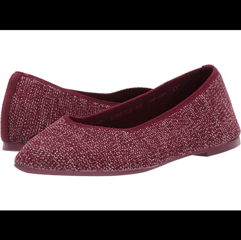 Skechers Burgundy Flats